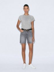 LTB Szorty dżinsowe "Becky" w kolorze szarym rozmiar: XS. Szare szorty LTB, z aplikacjami, klasyczne. Za 100.99 zł.