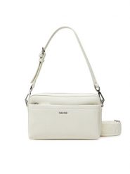Calvin Klein Torebka Ck Must Convertible Camera Bag K60K612901 Écru. Torebki klasyczne Calvin Klein, bez wzorów, ze skóry, bez dodatków. Za 289.99 zł.