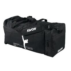 Torba sportowa Kick-thaiboxing Kwon. Czarne torby sportowe KWON, bez wzorów, z nylonu, na ramię, duże. Za 159.00 zł.
