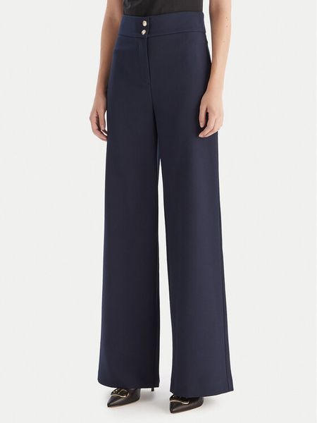 Maryley Spodnie materiałowe 25IB680/M17 Granatowy Regular Fit. Niebieskie spodnie materiałowe Maryley, bez wzorów, z materiału. Za 319.99 zł.