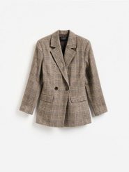 Marynarka z wełną - wielobarwny. Marynarki i żakiety Reserved, l, bez wzorów, z tkaniny, bez ramiączek. Za 299.99 zł.