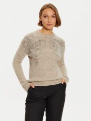 Marciano Guess Sweter 4BGR44 5786Z Brązowy Regular Fit. Brązowe swetry Marciano Guess, l, z aplikacjami, z syntetyku, bez ramiączek. Za 339.99 zł.