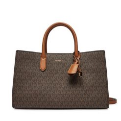 Torebka MICHAEL Michael Kors. Brązowe torebki klasyczne MICHAEL Michael Kors, bez wzorów, klasyczne, bez dodatków. Za 849.99 zł.