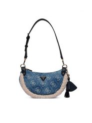 Guess Torebka Katie HWDL22 53180 Niebieski. Niebieskie torebki klasyczne Guess, z aplikacjami, z materiału, bez dodatków. Za 494.99 zł.