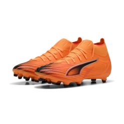 Damskie buty piłkarskie ULTRA 6 MATCH+ FG/AG PUMA. Brązowe buty do biegania Puma, bez wzorów, bez zapięcia, do biegania. Za 409.00 zł.