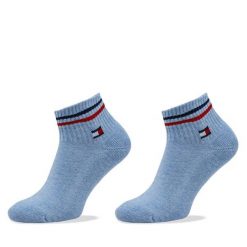 Skarpety krótkie Tommy Hilfiger. Niebieskie skarpetki Tommy Hilfiger, bez wzorów. Za 39.99 zł.