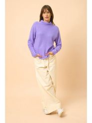 Just Cashmere Kaszmirowy golf "Blantyre" w kolorze fioletowym rozmiar: M. Różowe swetry Just Cashmere, m, bez wzorów, z kaszmiru, bez ramiączek. Za 295.66 zł.