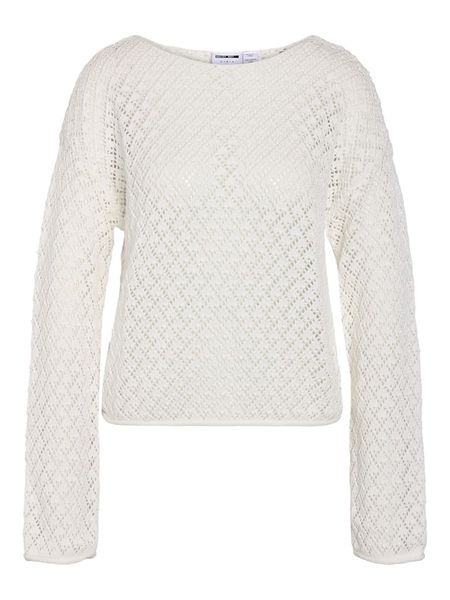 Noisy may Sweter w kolorze białym rozmiar: XL. Białe swetry Noisy May, xl, bez wzorów, z bawełny, bez ramiączek. Za 149.95 zł.