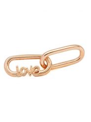 Pandora Pozłacane ogniwo "Love" rozmiar: onesize. Czerwone bransoletki Pandora, metalowe. Za 177.95 zł.