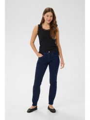 Cream Dżinsy - Slim fit - w kolorze granatowym rozmiar: W31/L32. Niebieskie jeansy Cream, l, z aplikacjami, ze skóry, klasyczne. Za 124.40 zł.