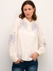 Cream Koszula Crvellan 10611734 Biały Regular Fit. Białe koszule Cream, bez wzorów, z wiskozy, bez kołnierzyka, bez ramiączek. Za 369.99 zł.