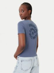 Quiksilver T-Shirt Lintah EQWZT03193 Niebieski Regular Fit. Niebieskie t-shirty Quiksilver, s, bez wzorów, z bawełny, bez kołnierzyka, bez ramiączek. Za 159.99 zł.