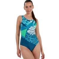Strój Kąpielowy Speedo Placement U-Back – Niebiesko-Zielony – Rozmiar 28. Niebieskie stroje jednoczęściowe Speedo, bez wzorów, sportowe. Za 546.49 zł.