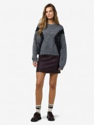 Noisy may Sweter w kolorze szarym rozmiar: M. Szare swetry Noisy May, m, bez wzorów, bez ramiączek. Za 145.26 zł.