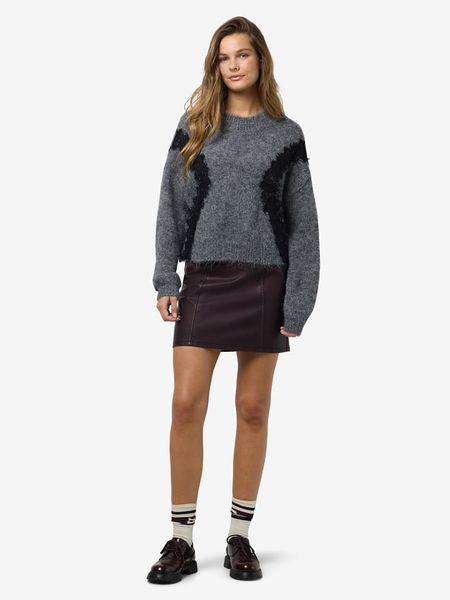 Noisy may Sweter w kolorze szarym rozmiar: M. Szare swetry Noisy May, m, bez wzorów, bez ramiączek. Za 145.26 zł.