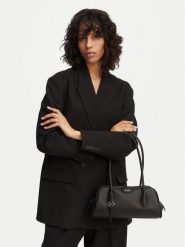 Calvin Klein Torebka Quilted Nylon Ew Satchel LV04F3743G Czarny. Czarne torebki klasyczne Calvin Klein, bez wzorów, z nylonu, bez dodatków. Za 649.99 zł.