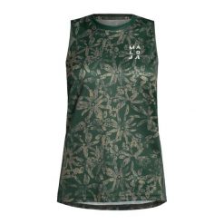 Koszulka rowerowa damska Maloja EnvaliraM Top. Zielone topy Maloja, xs, bez wzorów, bez kołnierzyka, bez ramiączek. Za 209.99 zł.