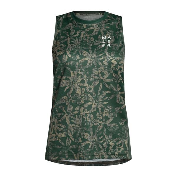 Koszulka rowerowa damska Maloja EnvaliraM Top. Zielone topy Maloja, xs, bez wzorów, bez kołnierzyka, bez ramiączek. Za 209.99 zł.