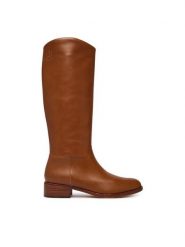 LAUREN RALPH LAUREN Kozaki 802P12995002 Brązowy. Brązowe kozaki Lauren Ralph Lauren, bez wzorów, ze skóry, bez obcasa, na płaskiej podeszwie, bez zapięcia. Za 1,599.00 zł.