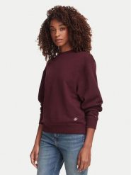Tommy Hilfiger Bluza Script Terry WW0WW52355 Bordowy Regular Fit. Czerwone bluzy bez kaptura Tommy Hilfiger, xxs, bez wzorów, z bawełny, bez kaptura. Za 409.99 zł.