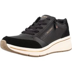 Buty SKECHERS 190370S BILLION FLEX LUXE UP Czarny. Czarne buty trekkingowe Skechers, bez wzorów, z syntetyku, bez zapięcia, na fitness i siłownię. Za 337.99 zł.