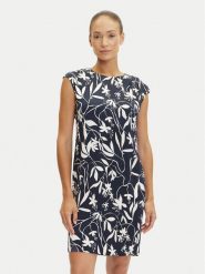 Tatuum Sukienka codzienna Zimona 1 T2508.207 Granatowy Relaxed Fit. Niebieskie sukienki Tatuum, na co dzień, bez wzorów, z syntetyku, bez kołnierzyka, bez ramiączek, proste. Za 319.99 zł.