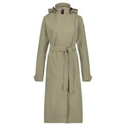 Długa wodoodporna kurtka damska Agu Trench Coat. Zielone kurtki AGU, bez wzorów, sportowe, bez kaptura. Za 840.50 zł.