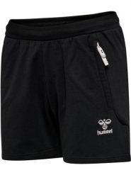Szorty damskie Hummel Move Grid. Czarne szorty sportowe Hummel, bez wzorów, z bawełny, z standardowym stanem, na fitness i siłownię. Za 147.50 zł.