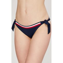 Tommy Hilfiger - Figi kąpielowe. Niebieskie bikini Tommy Hilfiger, bez wzorów, z elastanu. W wyprzedaży za 159.90 zł.
