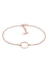 Elli Damska bransoletka Basic Circle Geo Look w 925 Sterling Silver Rosé pozłacana Bransoletki 1 ct Damski. Czerwone bransoletki Elli, pozłacane. Za 248.99 zł.