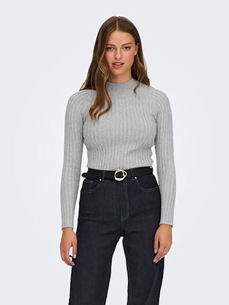 JDY Sweter w kolorze szarym rozmiar: XL. Szare swetry JDY, xl, bez wzorów, ze splotem, bez ramiączek. Za 48.05 zł.