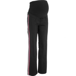Spodnie ciążowe, szerokie nogawki bonprix czarny. Spodnie sportowe marki bonprix. Za 49.99 zł.