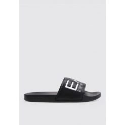 Sandały EA7 SCARPE BEACHWEAR Czarny. Białe sandały EA7, bez wzorów, z syntetyku, sportowe, bez obcasa, bez zapięcia. Za 195.99 zł.