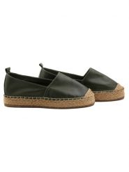 Maldives Shoes Espadryle w kolorze ciemnozielonym rozmiar: 38. Zielone espadryle Maldives Shoes, bez wzorów, z gumy, eleganckie, bez obcasa. Za 194.15 zł.