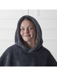 HYGGE Bluza w kolorze antracytowym rozmiar: onesize. Czarne bluzy HYGGE, bez wzorów, bez ramiączek, z kapturem. Za 65.99 zł.