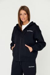 JUICY COUTURE Czarna bluza Randy. Czarne bluzy Juicy Couture, s, bez wzorów, z bawełny, bez ramiączek, bez kaptura. W wyprzedaży za 299.99 zł.