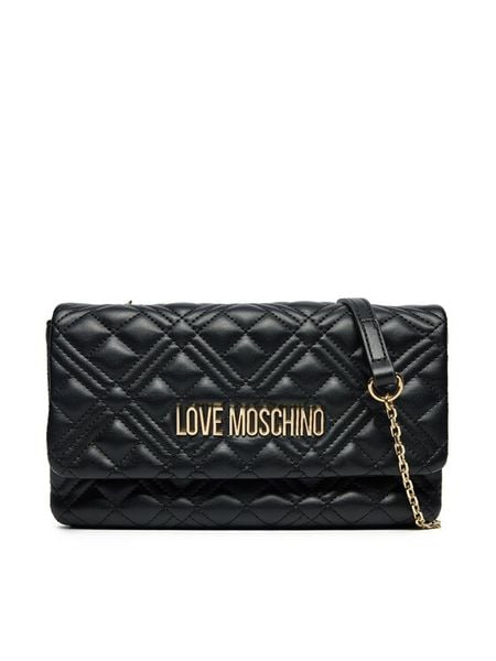 LOVE MOSCHINO Torebka JC4097PP1MLA0000 Czarny. Czarne kopertówki Love Moschino, bez wzorów, ze skóry, wizytowe, bez dodatków. Za 449.99 zł.