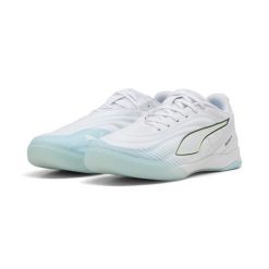 Buty halowe unisex IBERO PUMA. Białe buty do biegania Puma, bez wzorów, bez zapięcia, do biegania. W wyprzedaży za 322.95 zł.