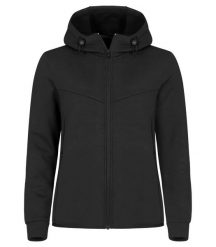 Clique Hayden Women Bluza z kapturem z miękkiego materiału air-layer – Black. Czarne bluzy CLIQUE, m, bez wzorów, z elastanu, bez ramiączek, z kapturem. Za 237.89 zł.