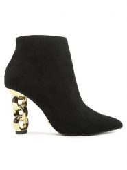 Kat Maconie Botki Toni Czarny. Czarne botki Kat Maconie, bez wzorów, ze skóry, bez obcasa, na słupku, bez zapięcia. Za 1,359.00 zł.