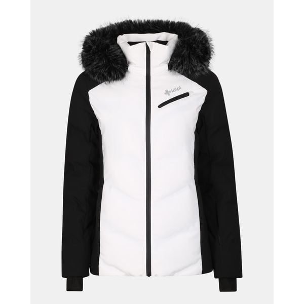 Damska kurtka narciarska Kilpi SKIMMIA-W. Białe kurtki narciarskie Kilpi, na zimę, bez wzorów, z nylonu, bez kaptura, narciarskie. Za 1,041.73 zł.