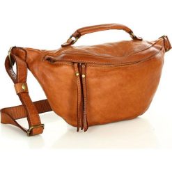 Listonoszka nerka camelowa Marco Mazzini skórzana v211b. Białe nerki i saszetki bez wzorów, ze skóry, vintage, duże, bez dodatków. Za 389.99 zł.