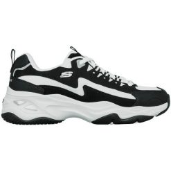Buty sportowe damskie Skechers D'lites 4.0 fancy Sp. Czarne buty sportowe lifestyle Skechers, bez wzorów, z materiału, sportowe, bez zapięcia. Za 379.00 zł.