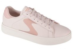 Buty sportowe Sneakersy damskie, Eden LX-Top Grade. Czerwone buty treningowe Skechers, bez wzorów, z materiału, przed kostkę, bez zapięcia, trekkingowe. Za 239.99 zł.