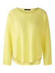 Oui Sweter w kolorze żółtym rozmiar: 36. Żółte swetry Oui, bez wzorów, z bawełny, bez ramiączek. Za 126.99 zł.