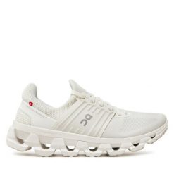 Buty do biegania On. Białe buty do biegania On, bez wzorów, bez zapięcia, do biegania. Za 759.99 zł.