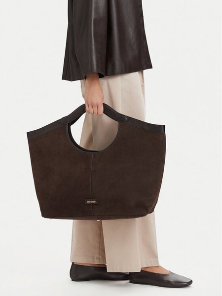 GINO ROSSI Torebka EO-LA224-19581-1 Brązowy. Brązowe shopper bag Gino Rossi, bez wzorów, ze skóry, bez dodatków. Za 566.99 zł.