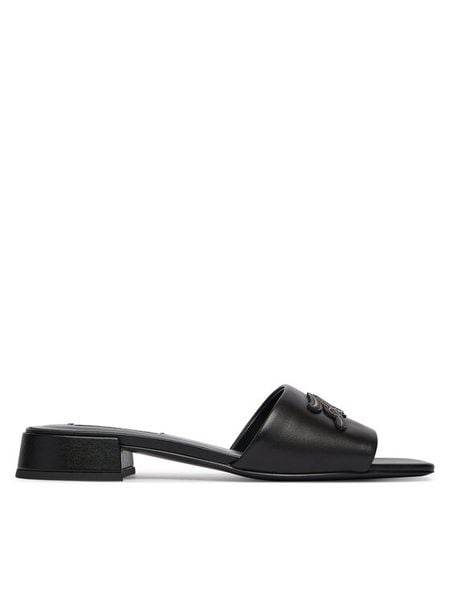 KARL LAGERFELD Klapki Petalo II KL80700C Czarny. Czarne klapki KARL LAGERFELD, bez wzorów, ze skóry, bez obcasa, bez zapięcia. Za 341.99 zł.