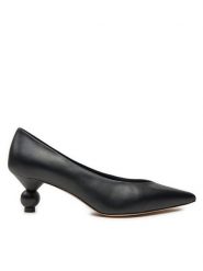 Weekend Max Mara Czółenka Renza 24255260346 Czarny. Czarne czółenka Weekend Max Mara, bez wzorów, ze skóry, bez obcasa, bez zapięcia. Za 1,129.00 zł.