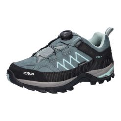 Damskie buty trekkingowe CMP Rigel Fitgo WP Low. Niebieskie buty trekkingowe CMP, bez wzorów, z gumy, bez zapięcia, trekkingowe. Za 388.00 zł.